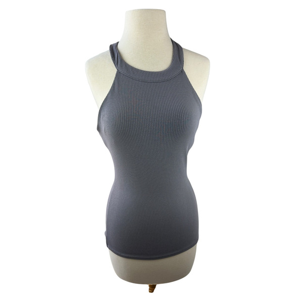 Alo Yoga Ribbed Insight Tank Purple Dusk Women's Size Small - Picture 14 of 14